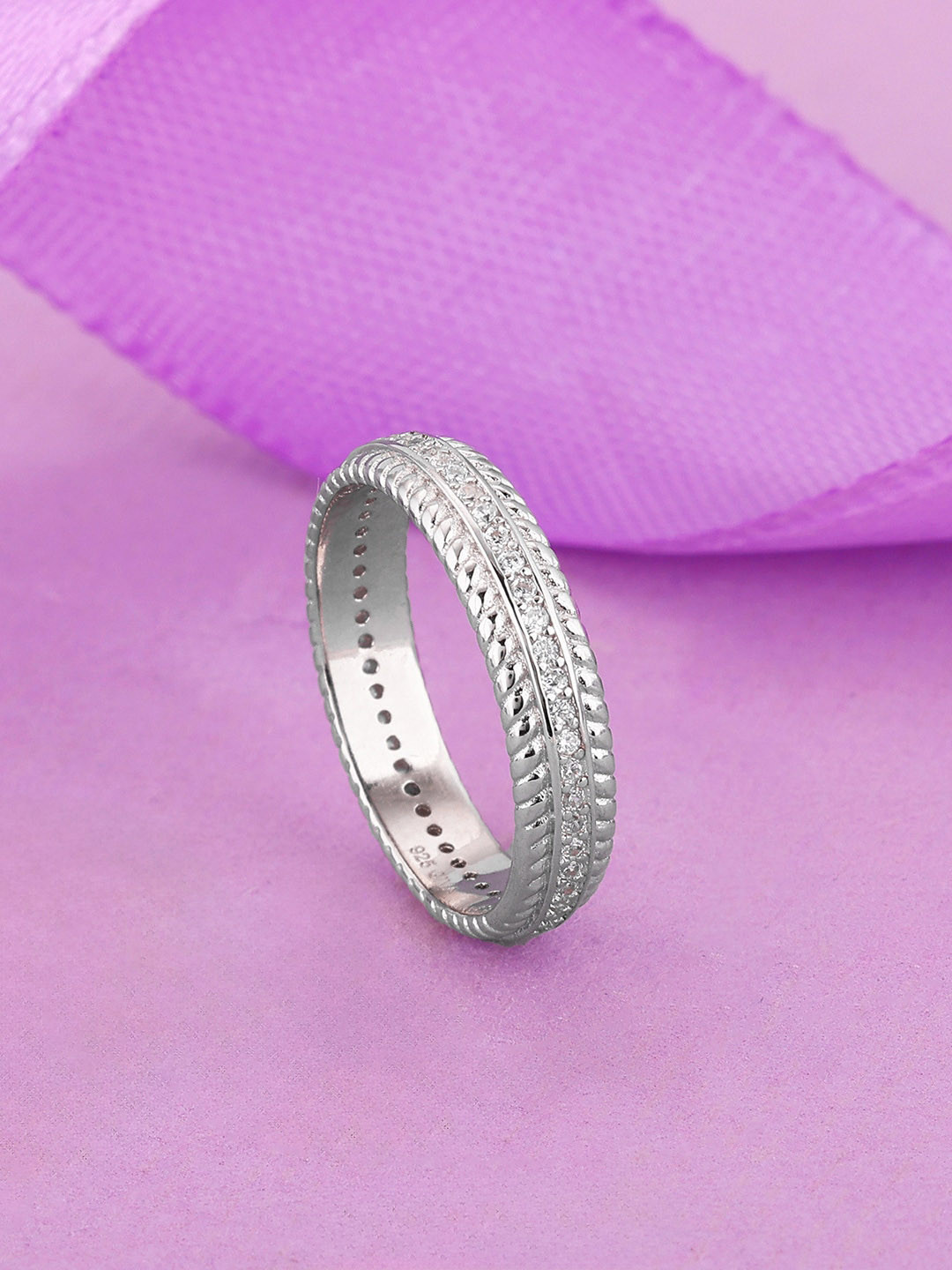 GIVA 925 Silver Zircon Tiered Beauty Ring