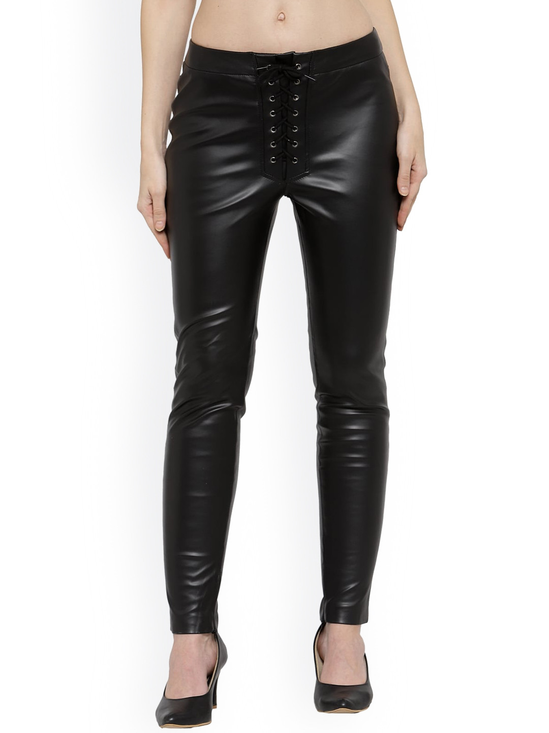 BEAVER Women Sharp Skinny Fit Mid-Rise Regular Trouser