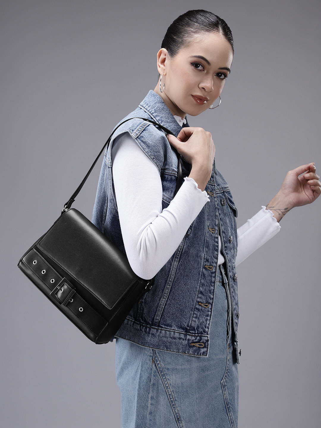 Roadster Structured Shoulder Bag
