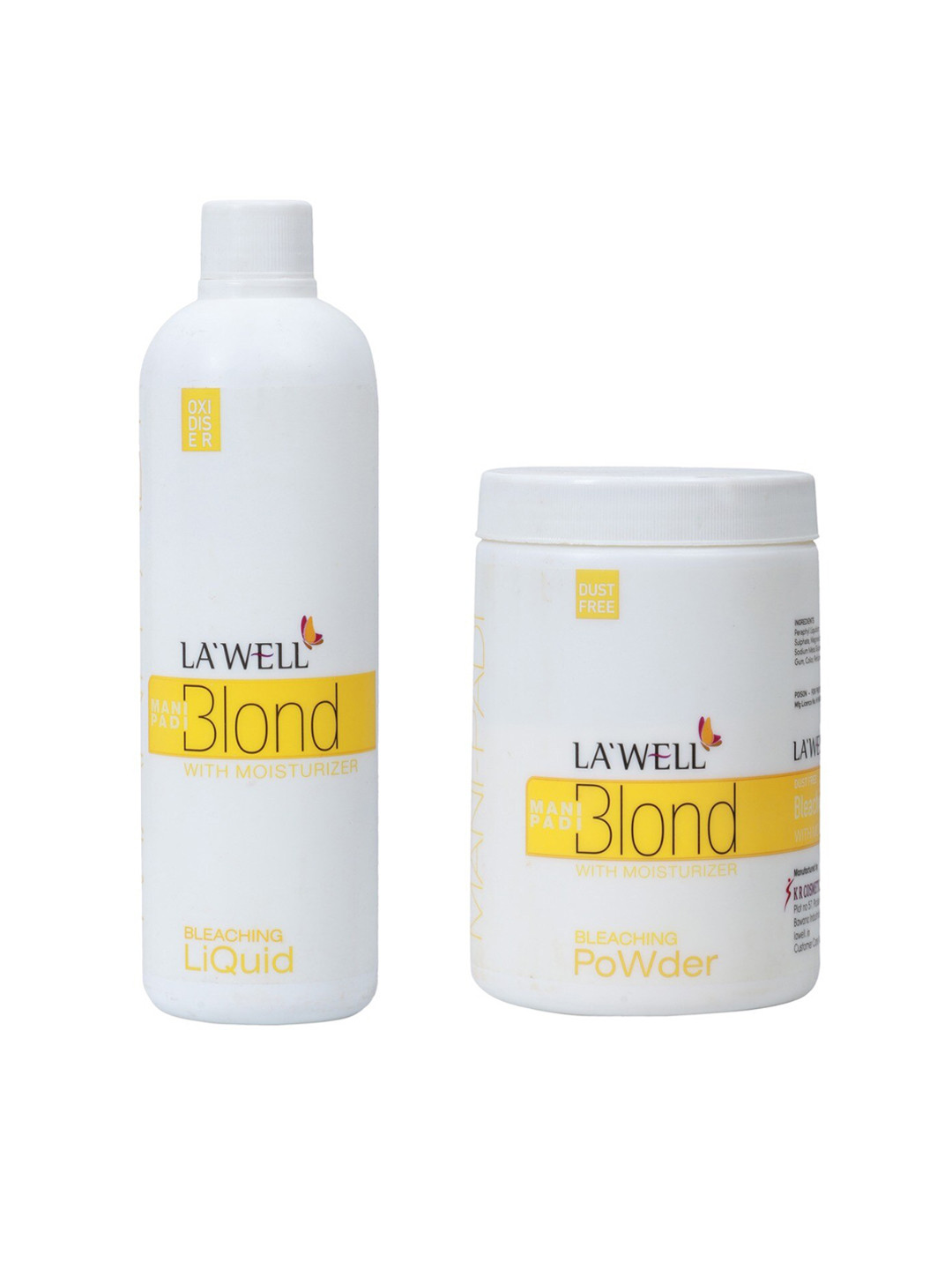 LAWell Professional Mani Pedi Blond Bleaching Powder & Liquid Combo