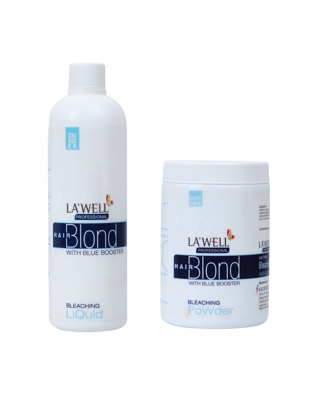 LAWell Professional Hair Blond Bleaching Powder 250g & Liquid 400g Combo