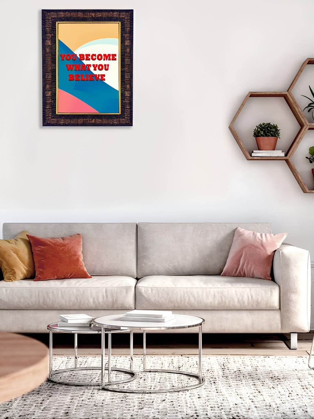 Hawai Black & Blue You Become What You Believe Wood Wall Photo Frames