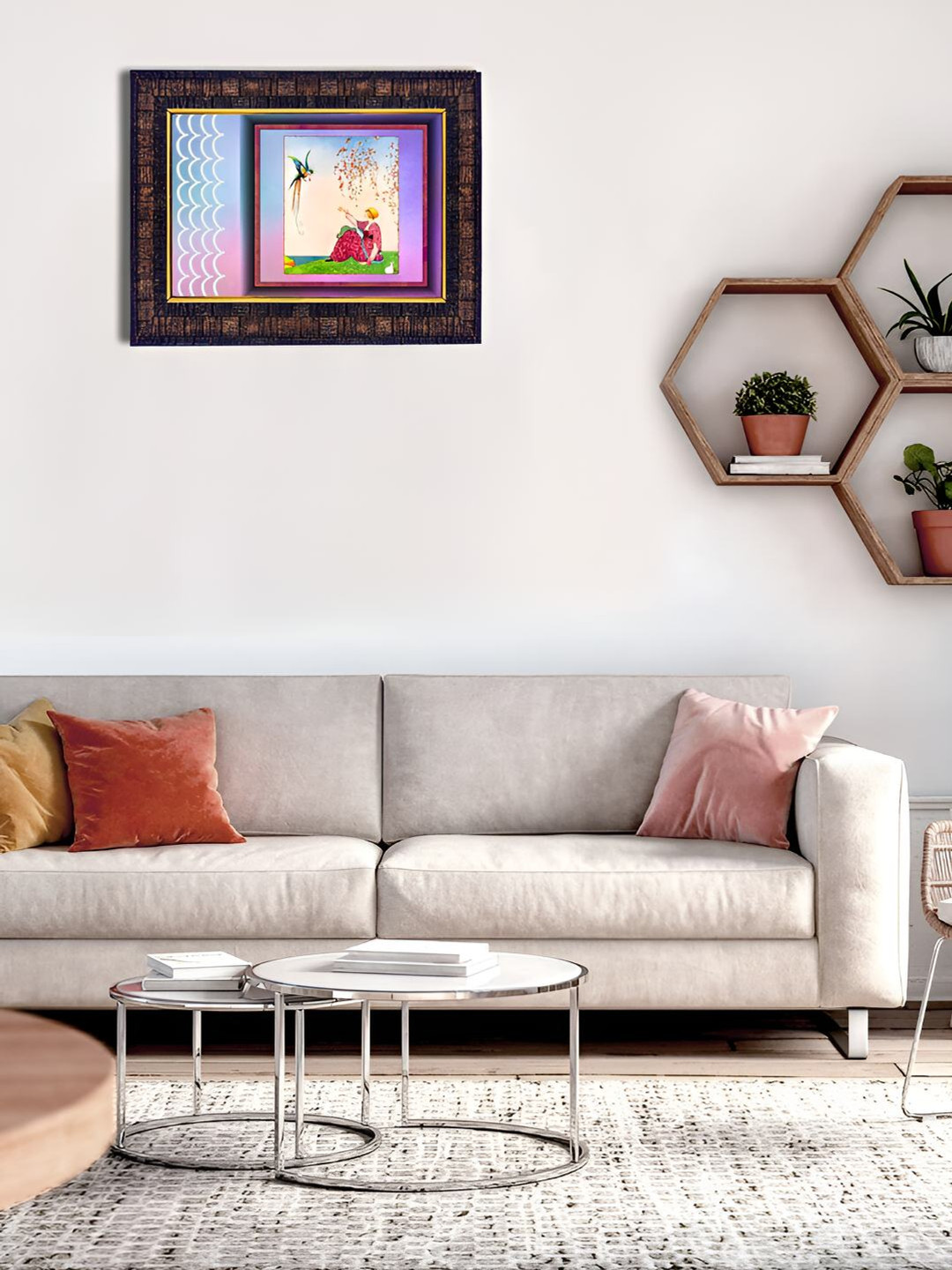 Hawai Black Girl with Bird Wood Wall Photo Frames