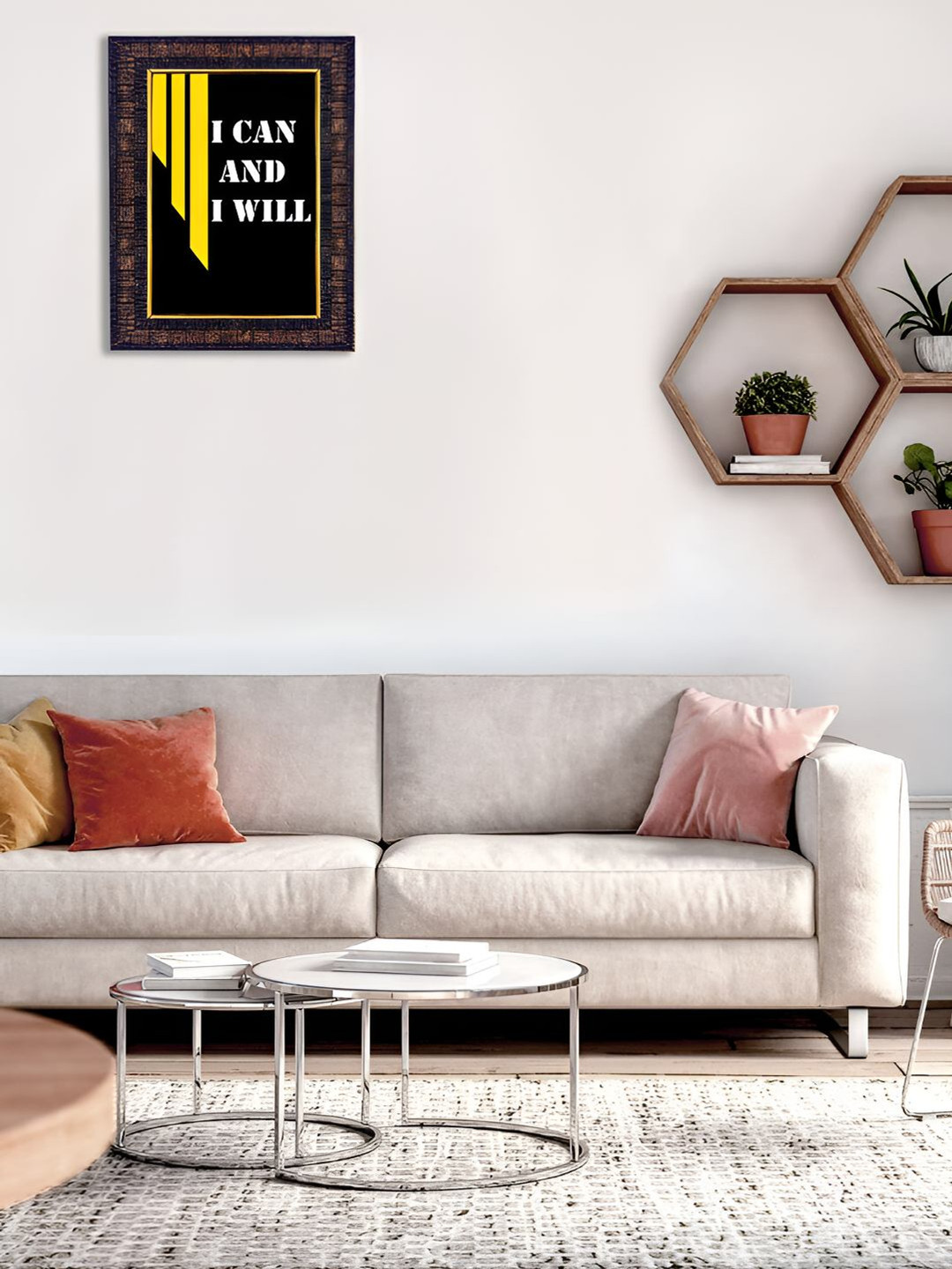 Hawai Black & Yellow Wood Wall Photo Frames