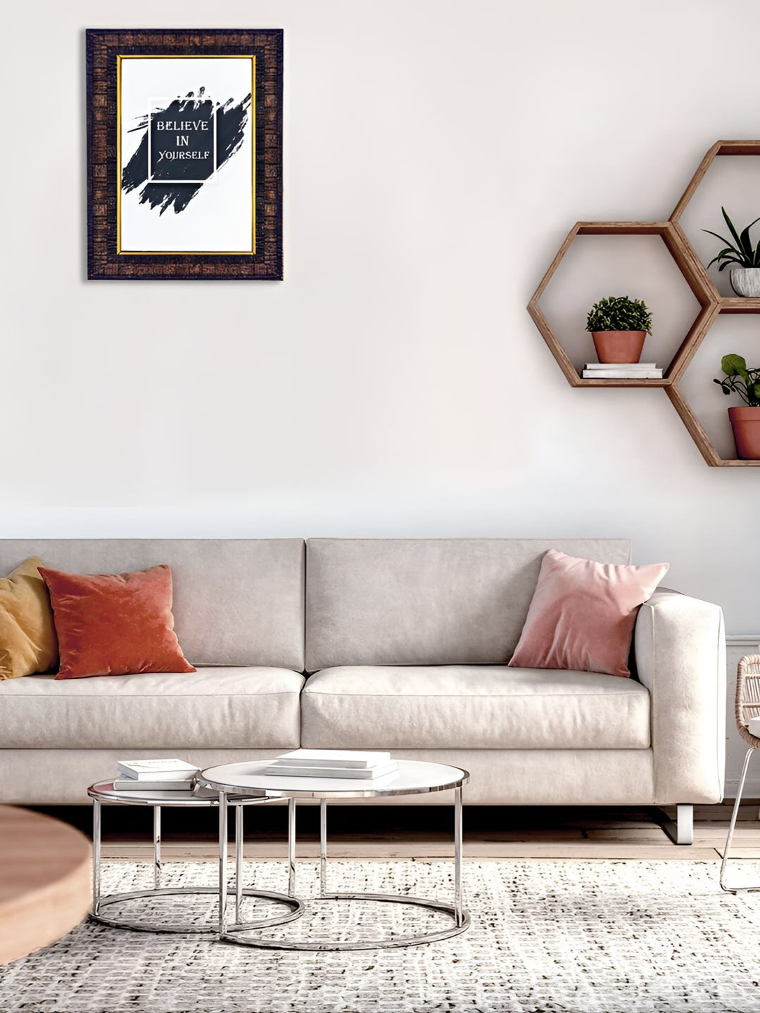 Hawai Black & White Believe in Yourself Wooden Wall Photo Frame