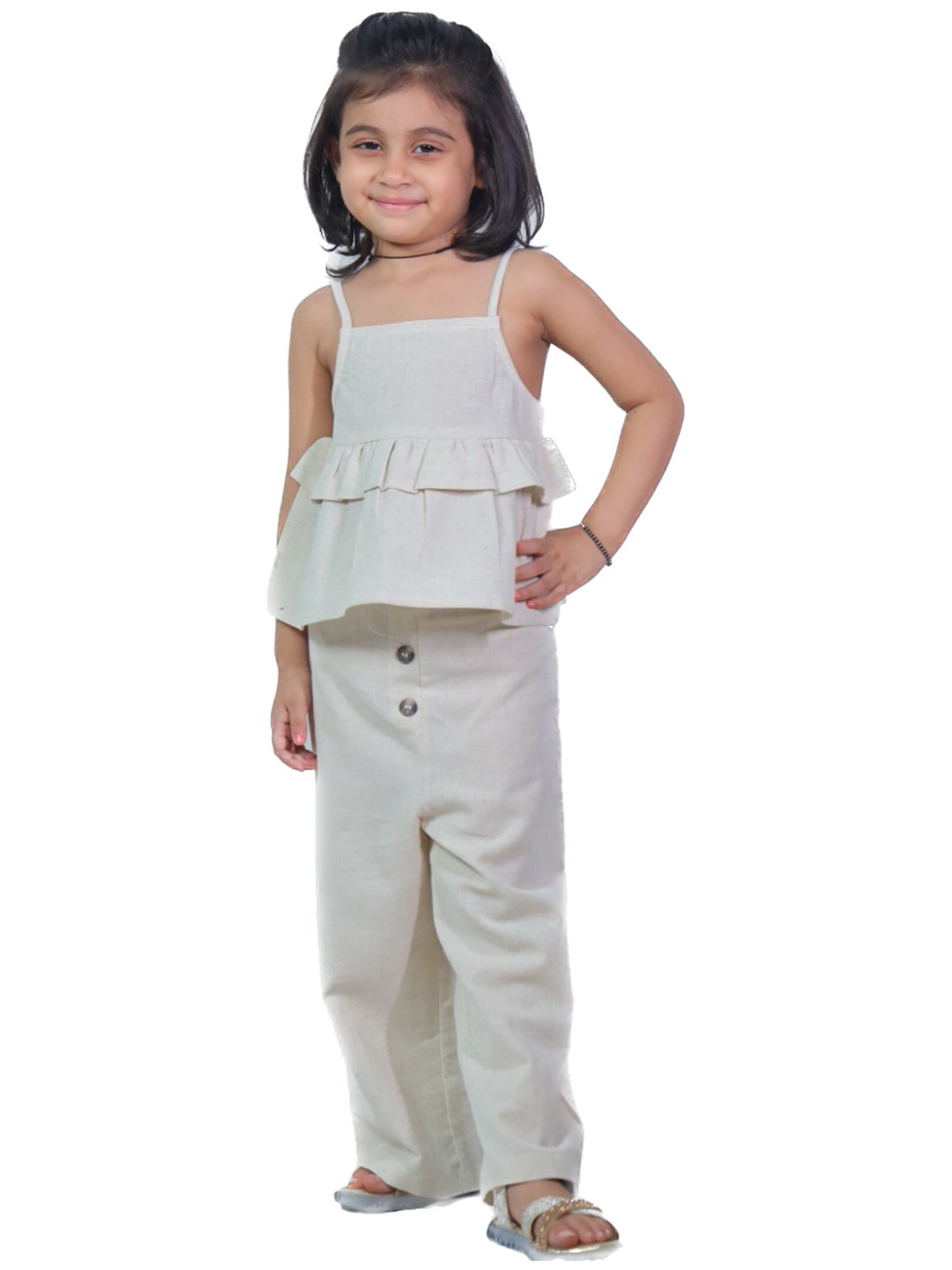 BAESD Girls Shoulder Straps Clothing Set