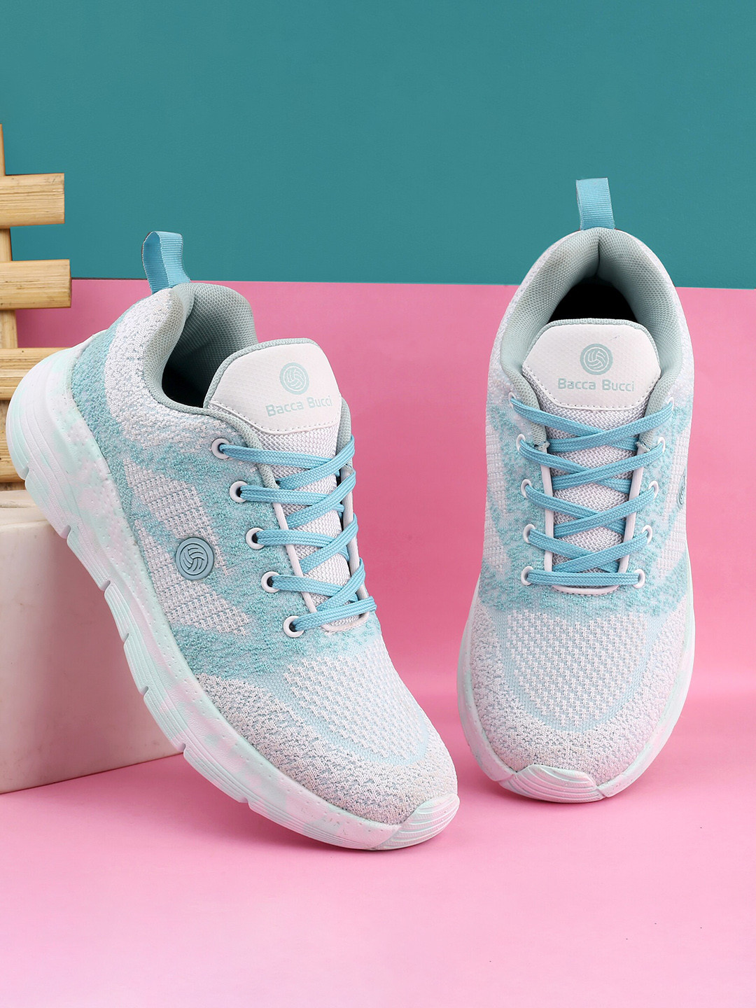 bacca bucci Women FemmeFlex Mesh Shockproof Sole Running Shoes