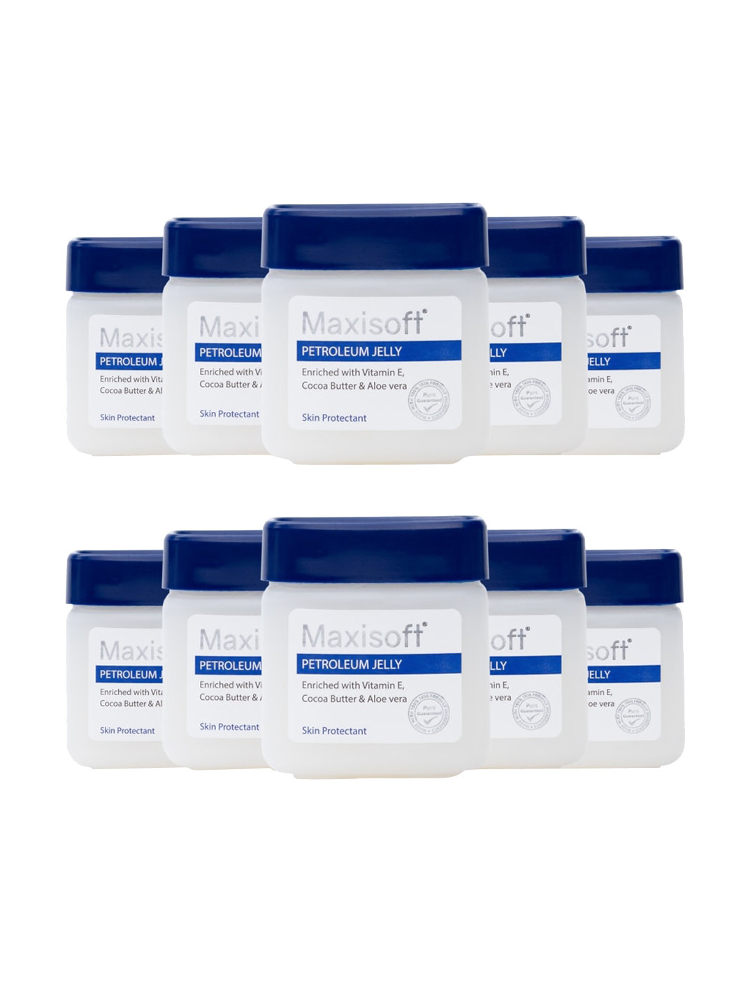 Maxisoft 10-Pcs Petroleum Jelly - 50g Each