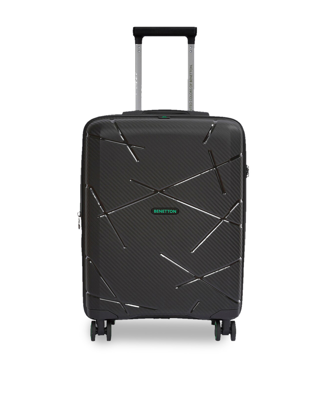 United Colors of Benetton Textured Hard-Sided Large Trolley Suitcase-125.0L
