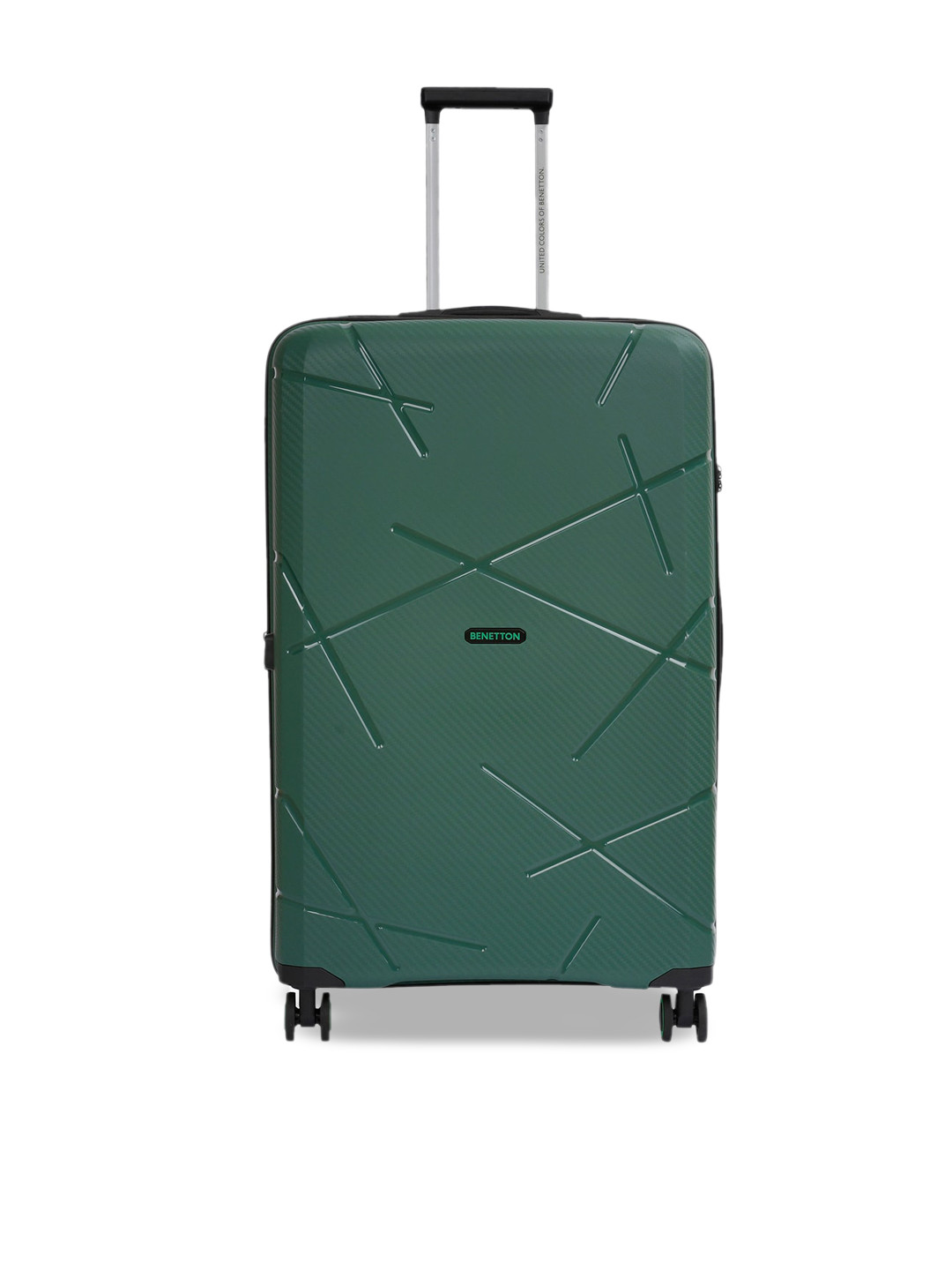 United Colors of Benetton Textured Hard-Sided Cabin Trolley Suitcase - 48 L