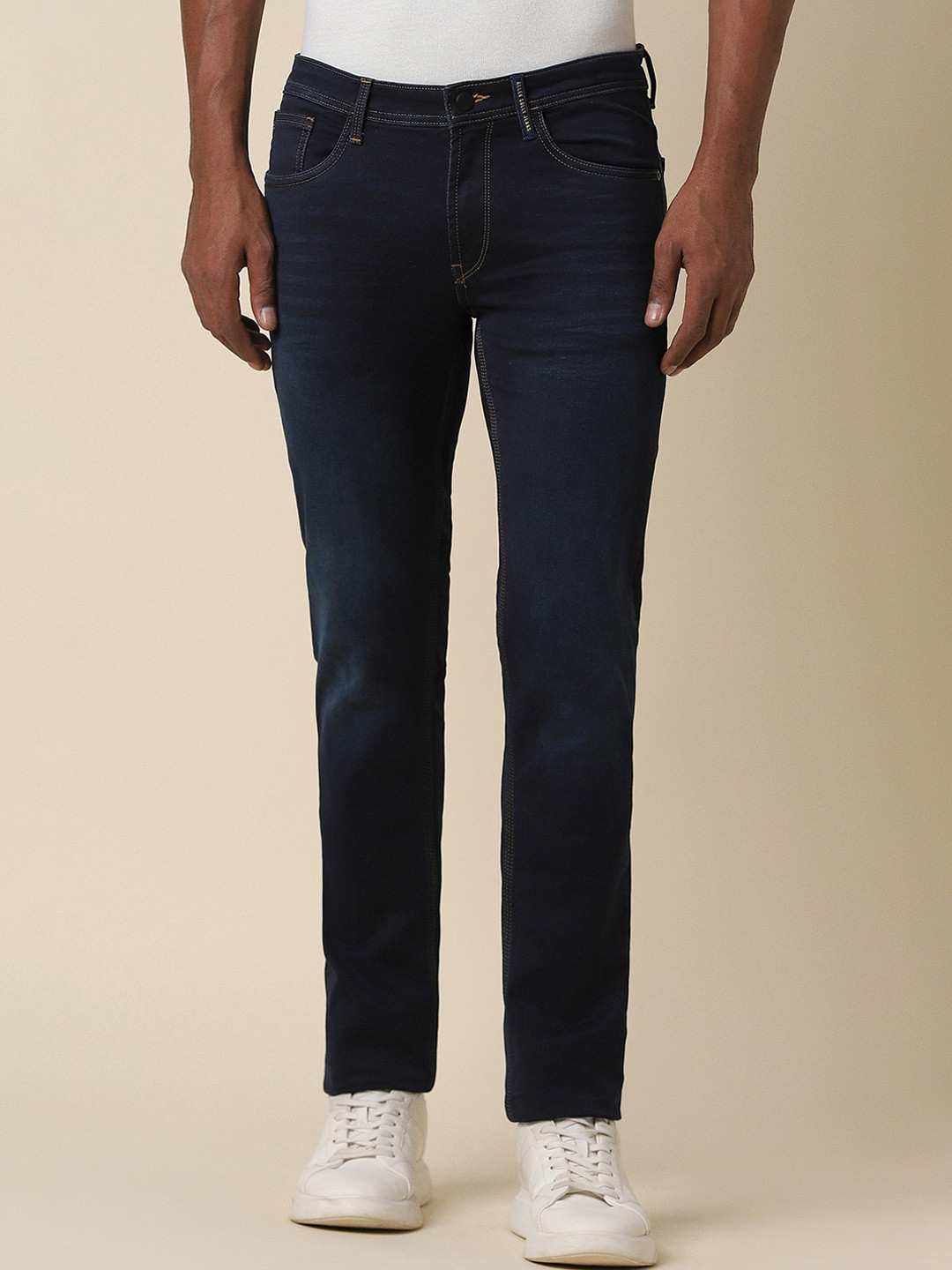 Allen Solly Men Clean Look Mid-Rise Skinny Fit Stretchable Jeans