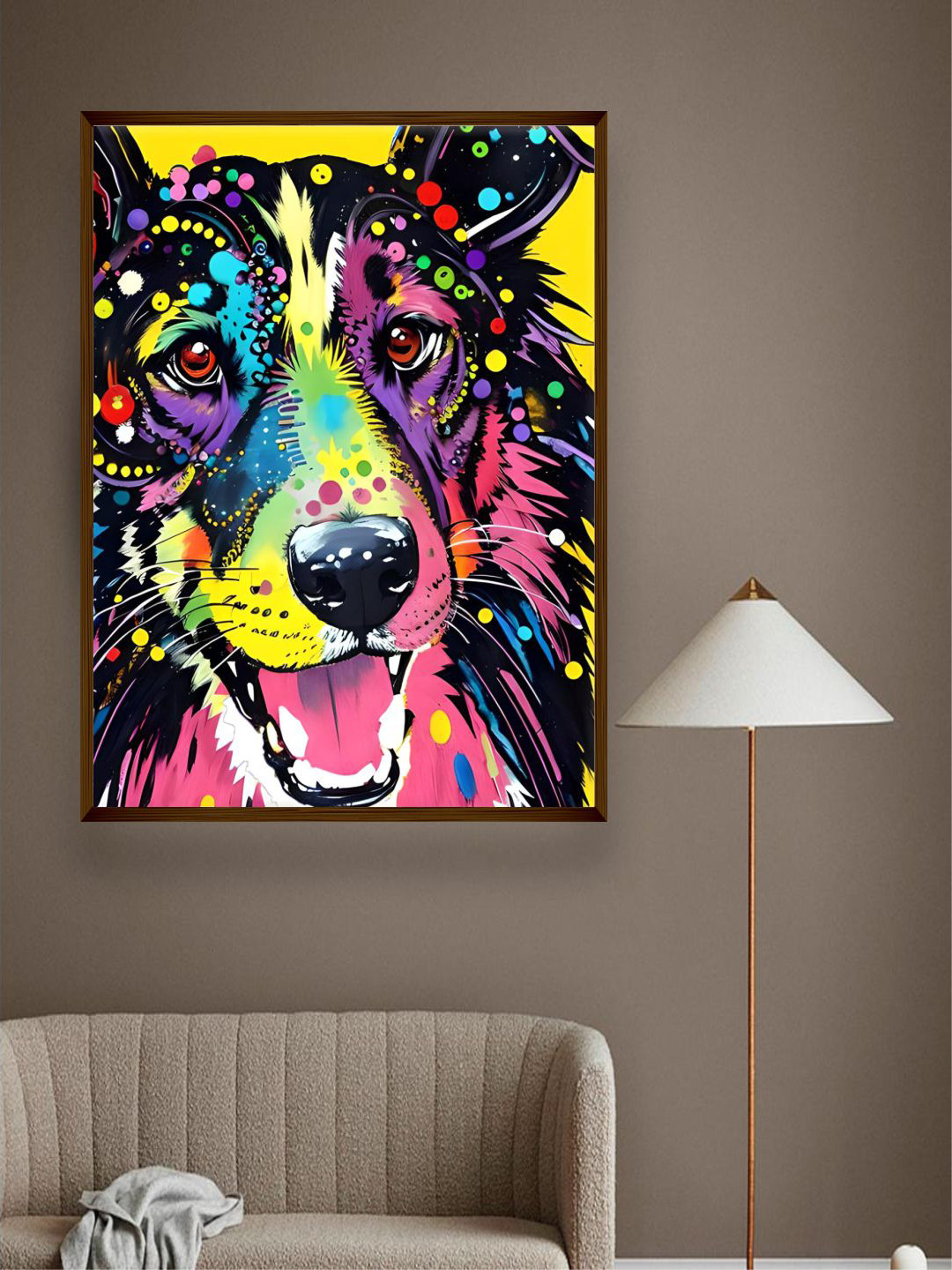 The Art House Black & Yellow Animal Canvas Painting Wall Art
