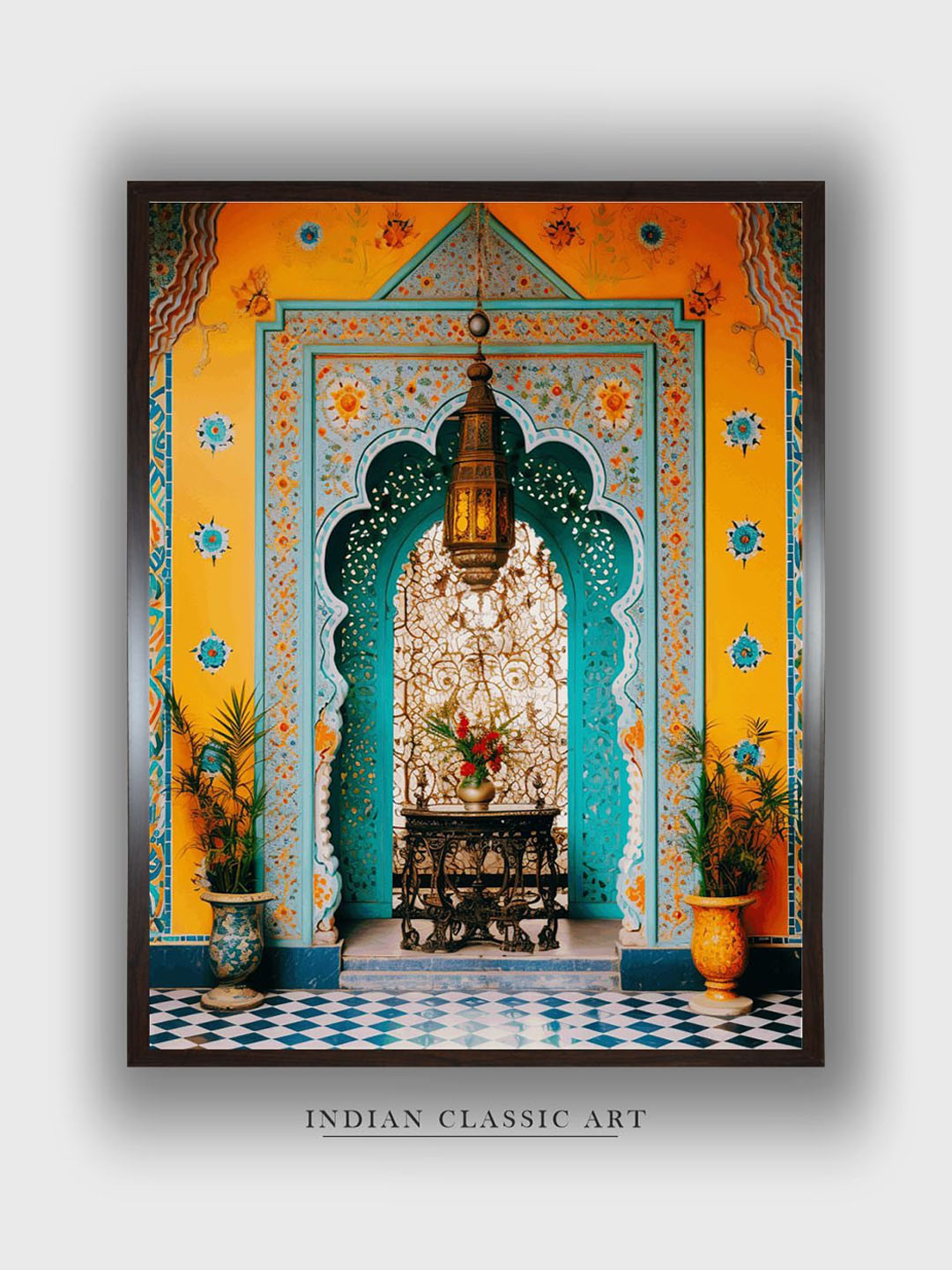 INDIAN CLASSIC ART Canvas Wall Rectangle Photographs Wall Art - 30 x 20 In