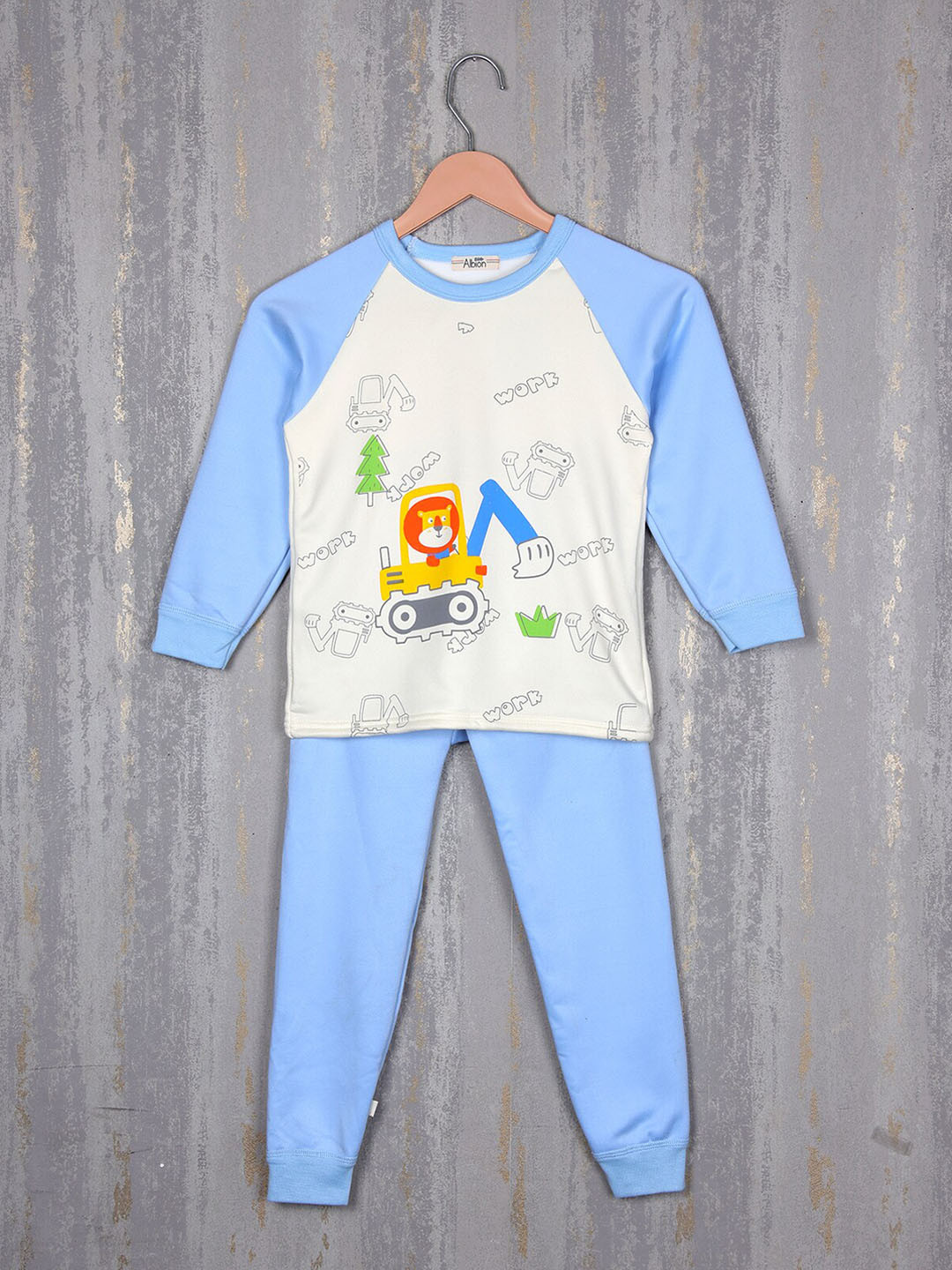 Steele Boys Conversational Printed Pure Cotton Tracksuits