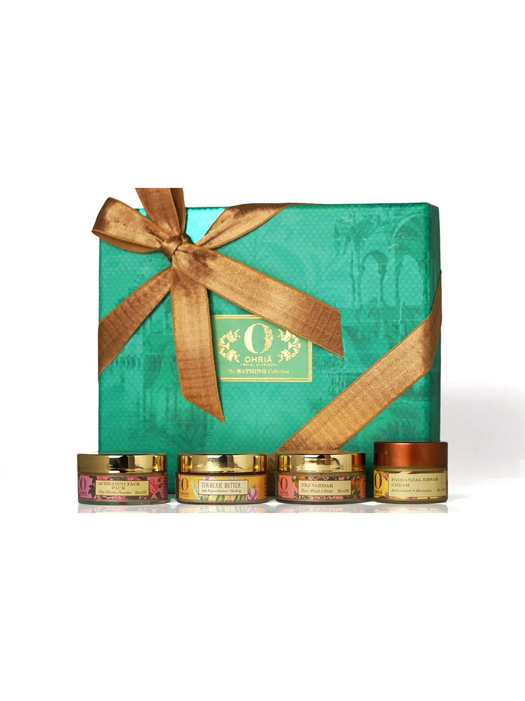 OHRIA AYURVEDA 4-Pcs Avbhasini Face Pack-Tej Vardak Face Wash-Cream Gift Set