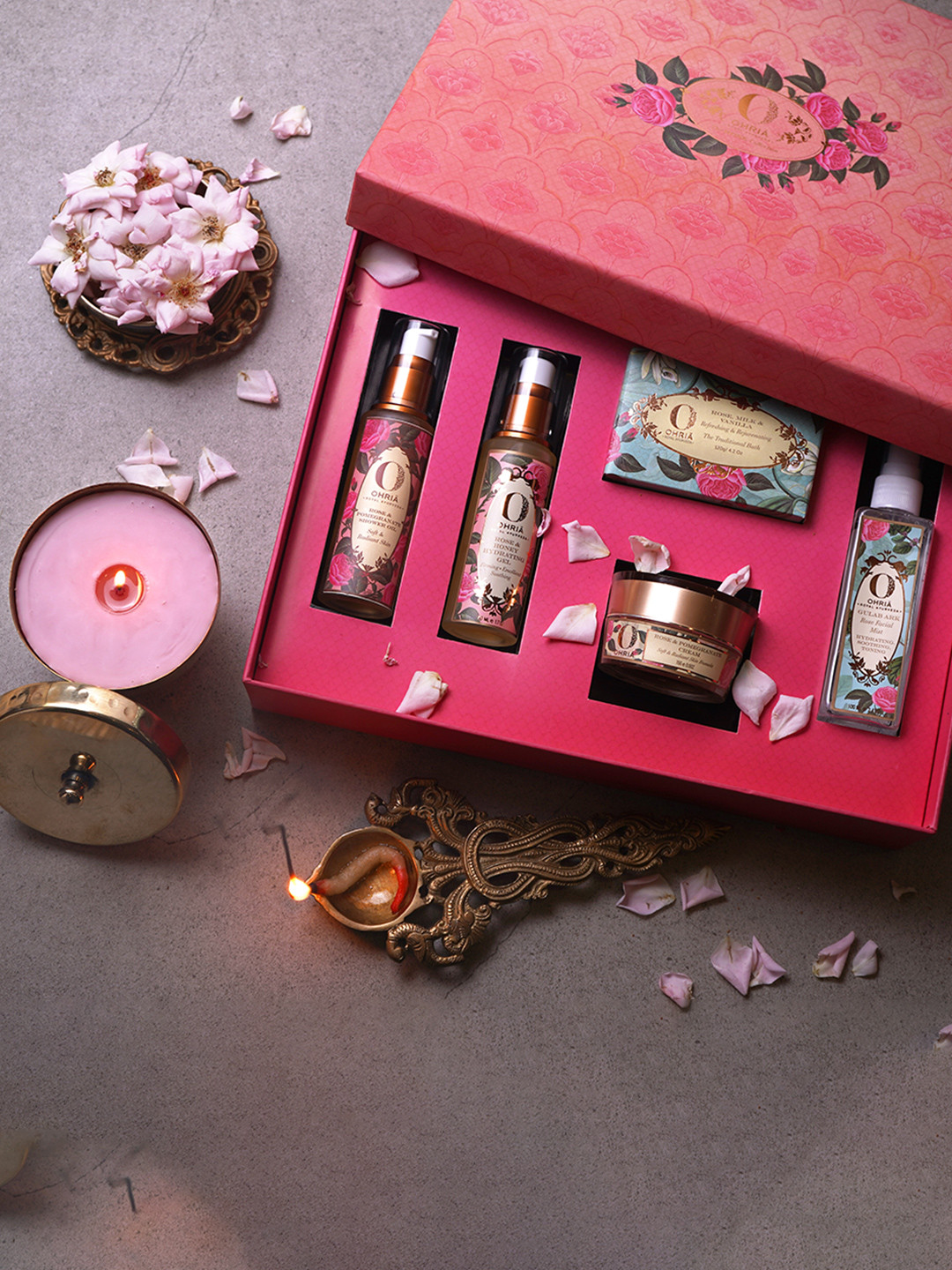 Ohria Ayurveda Pushpam Floral Bliss Skincare Set