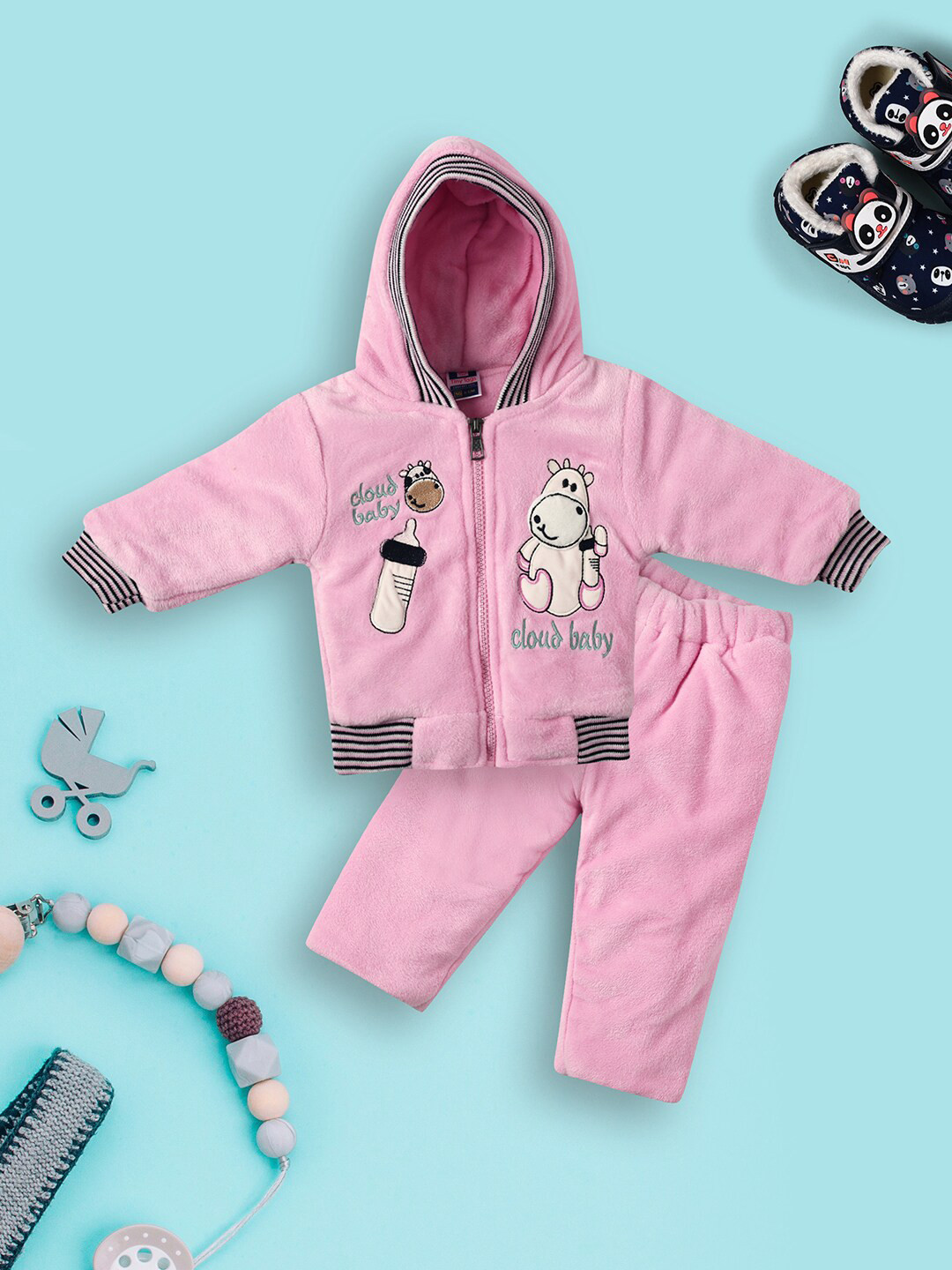 V-Mart Kids Conversational Printed Pure Cotton Clothing Set
