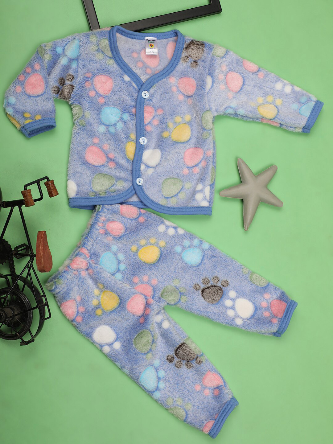 V-Mart Kids Conversational Printed Pure Cotton Clothing Set