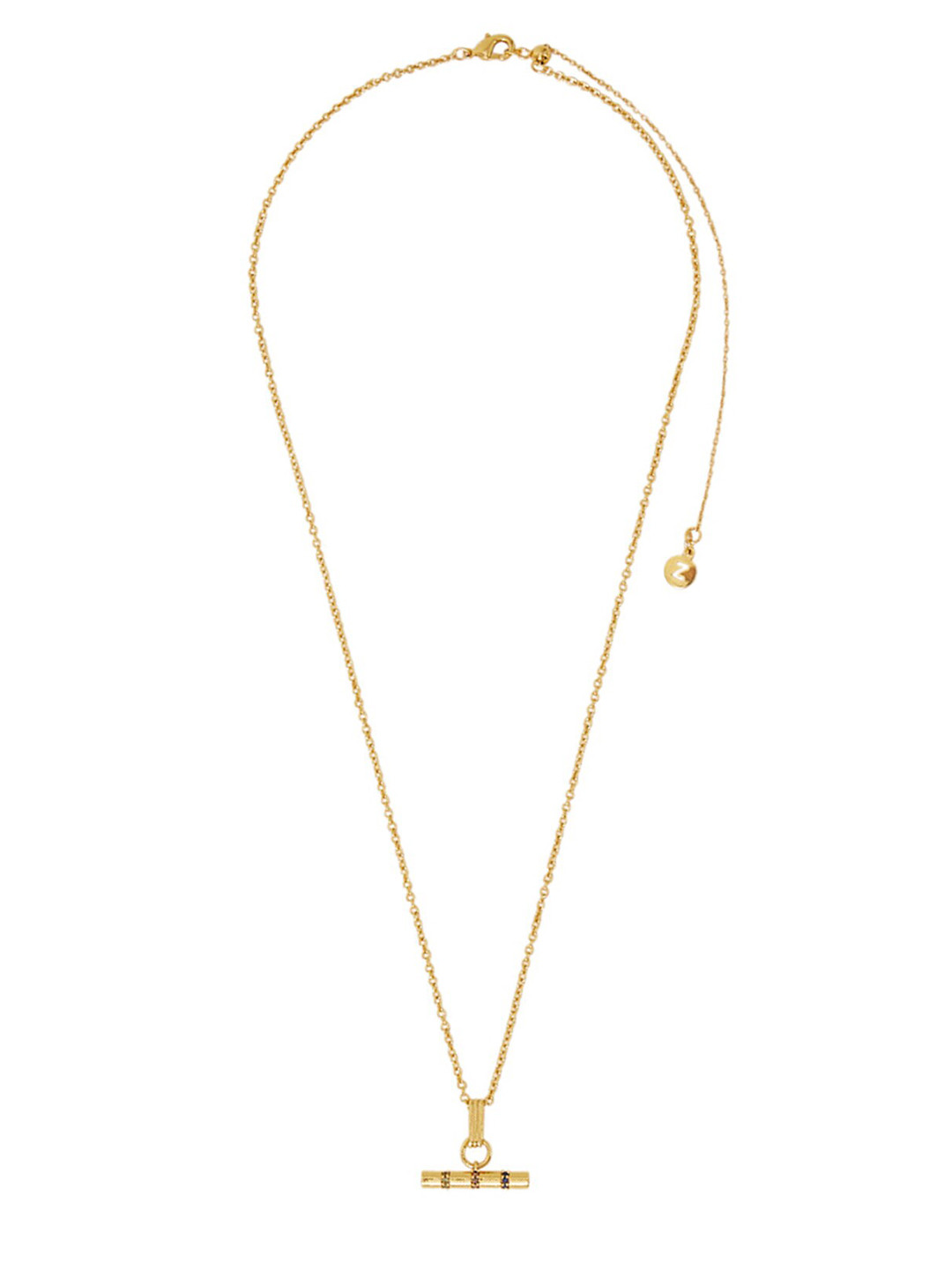 Accessorize 14K Gold-plated T-bar Necklace