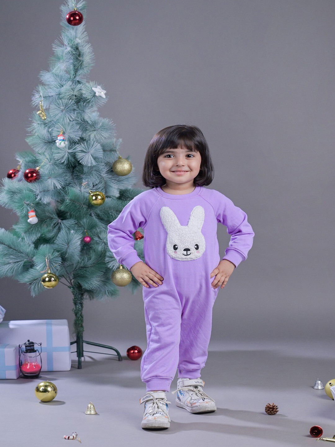 Budding Bees Girls Graphic Embroidered Basic Jumpsuit