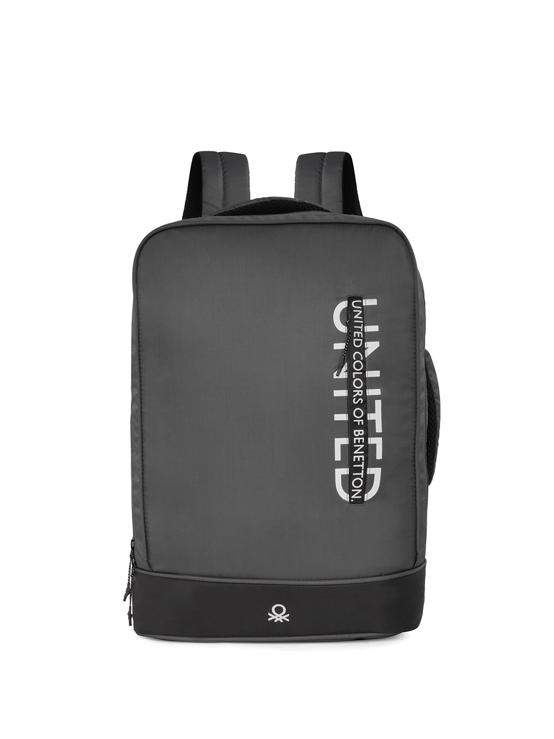 United Colors of Benetton Unisex Typography Printed Padded 15 Inch Laptop Backpack