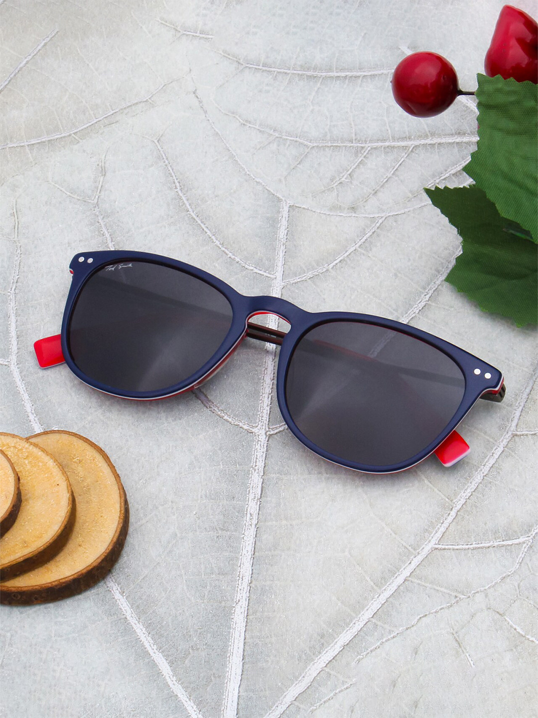Ted Smith Unisex Wayfarer Sunglasses with Polarised Lens-MARVIN_C4