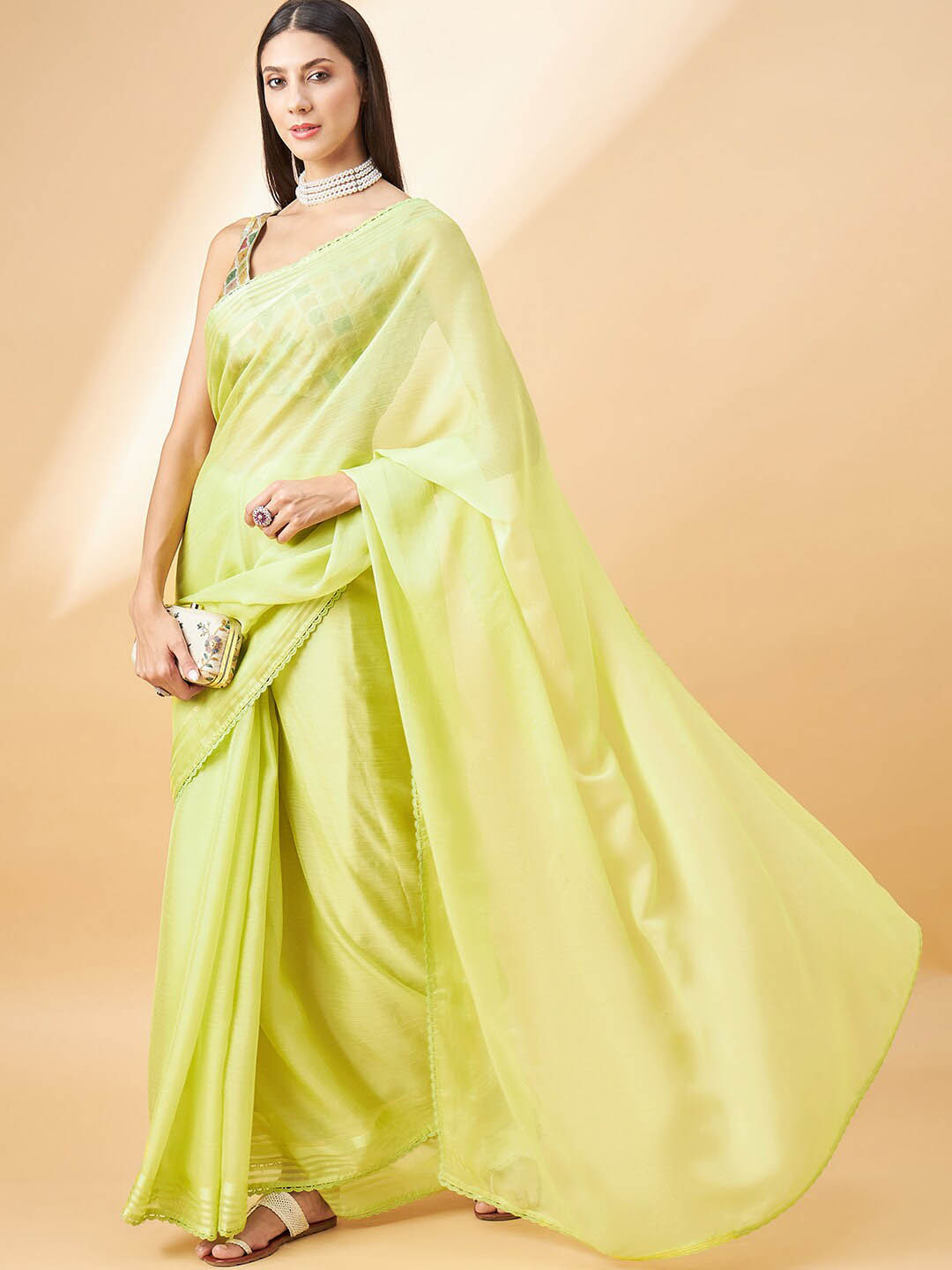 all about you Embellished Border Saree