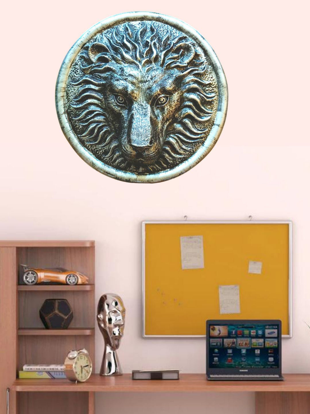 Mariner's Creation Silver Toned Lion Face for Wall art