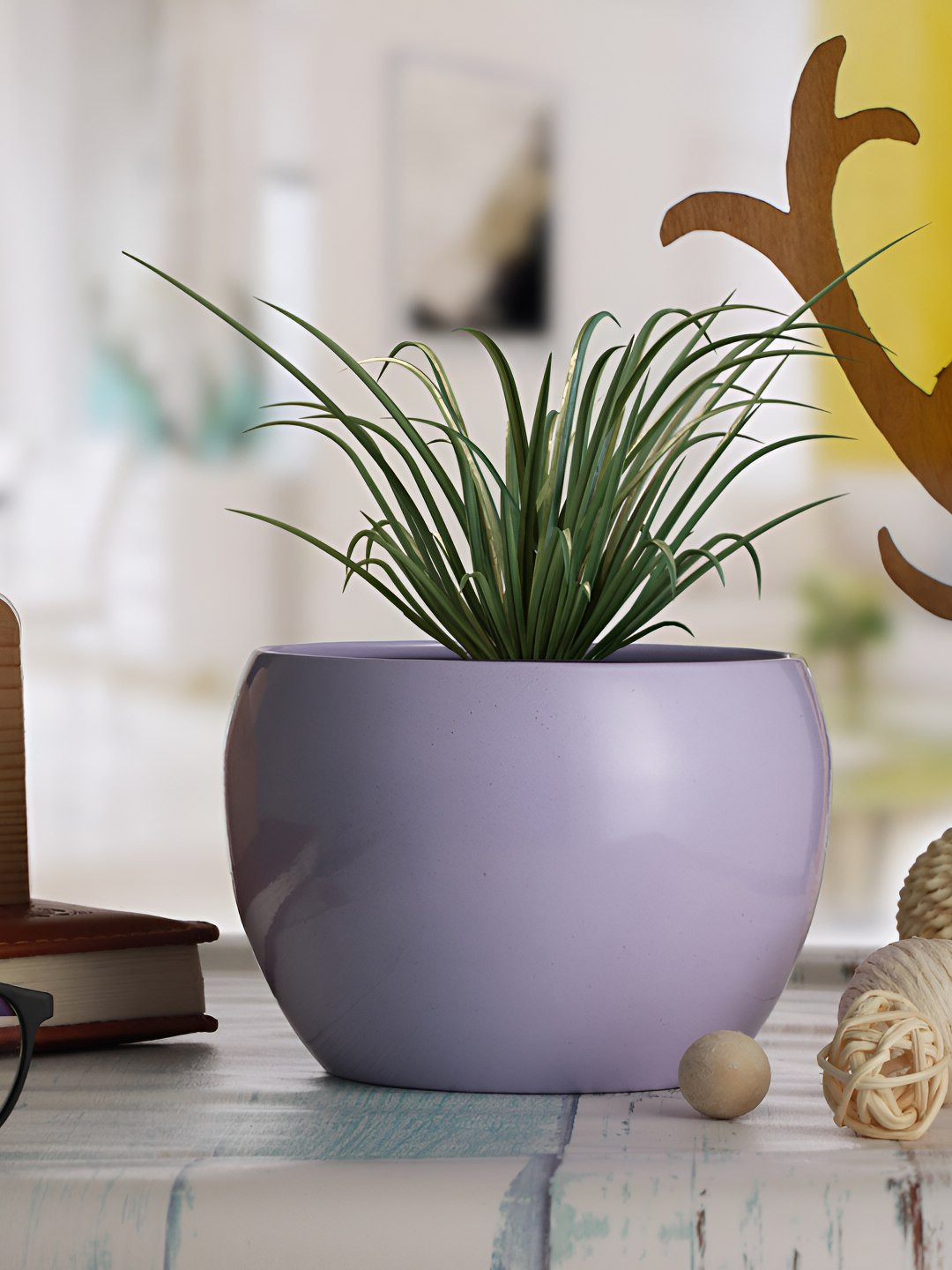 Homspurts Purple Powder Coated Planter