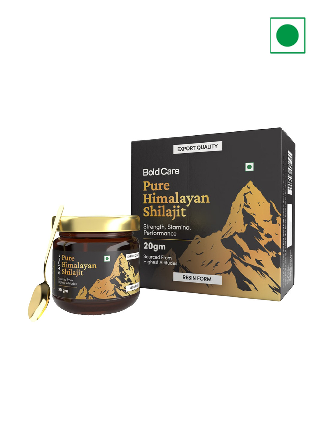 Bold Care Men Pure Himalayan Shilajit Resin For Strength Stamina Performance - 20g