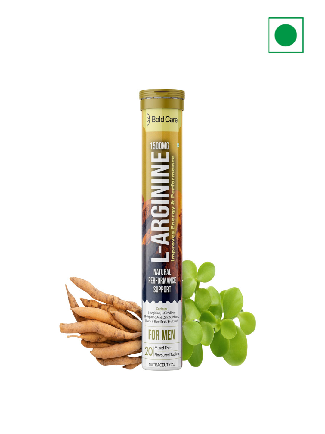 Bold Care L-Arginine Tablets For Stamina - 20 Tablets