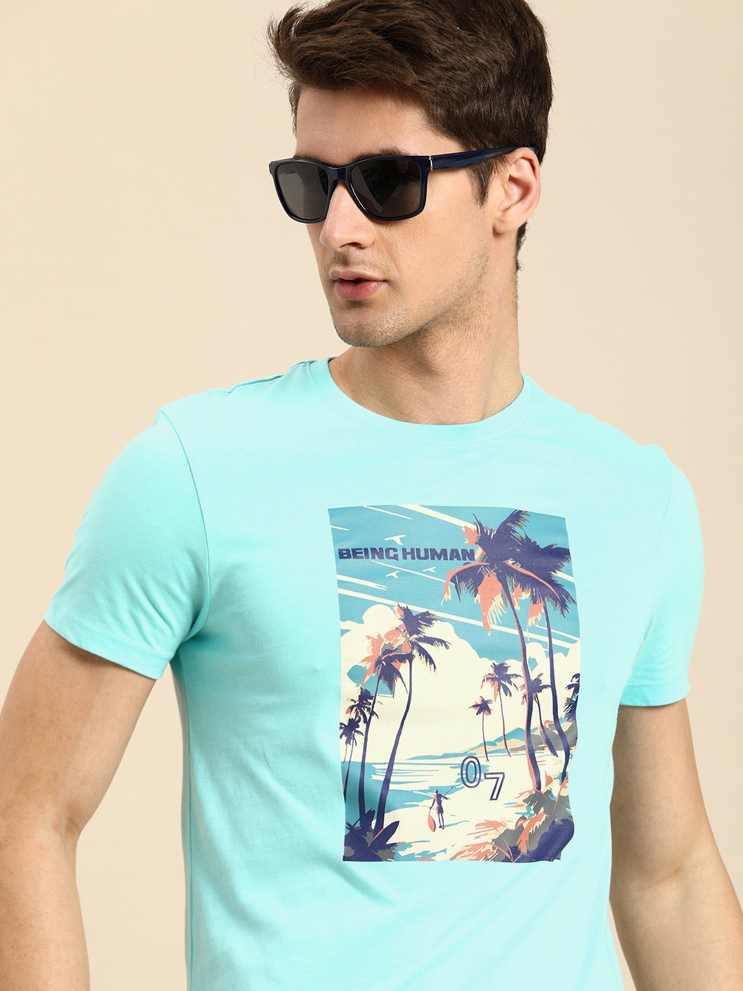 Buy Being Human Printed Pure Cotton T Shirt Tshirts for Men