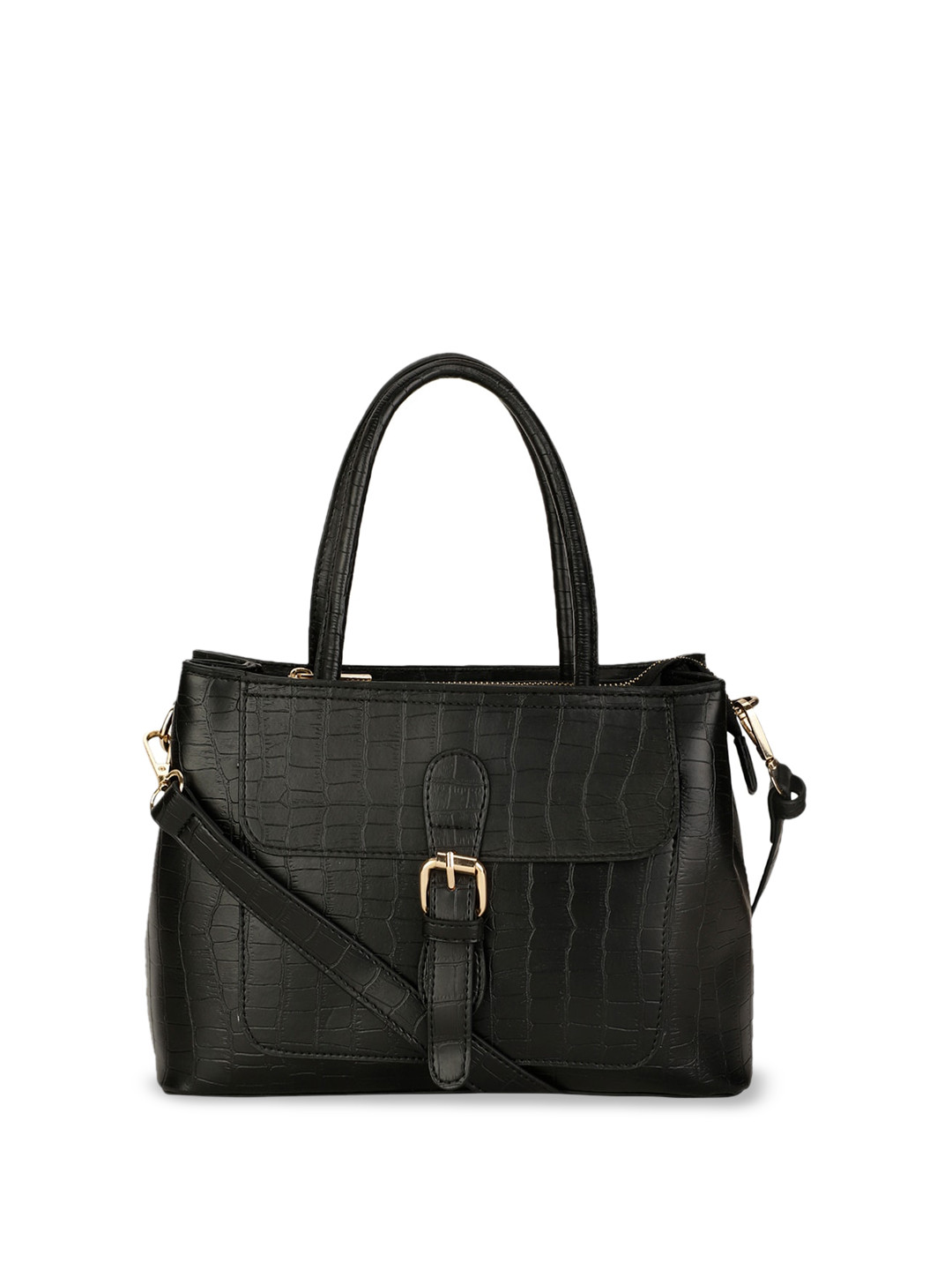 Marie Claire PU Structured Handheld Bag With Buckle Detail
