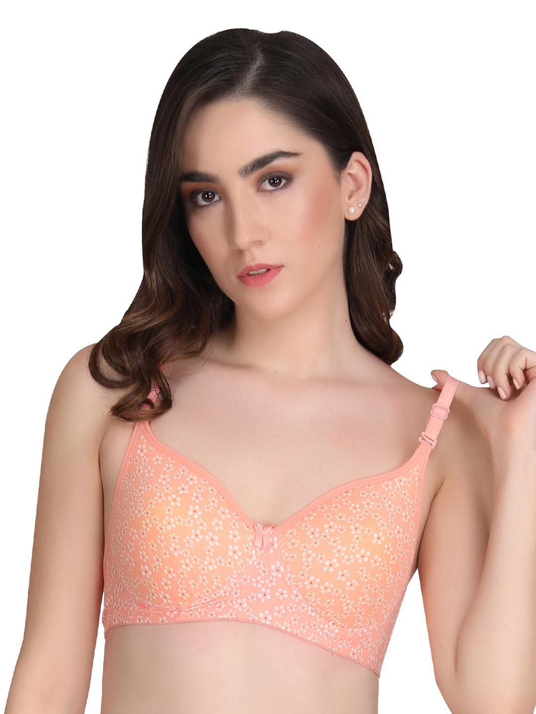 Liigne Floral Printed Full Coverage Lightly Padded All Day Comfort Everyday Bra