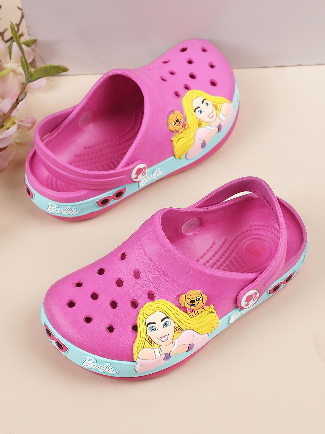 Kids Ville Girls Barbie Printed Clogs