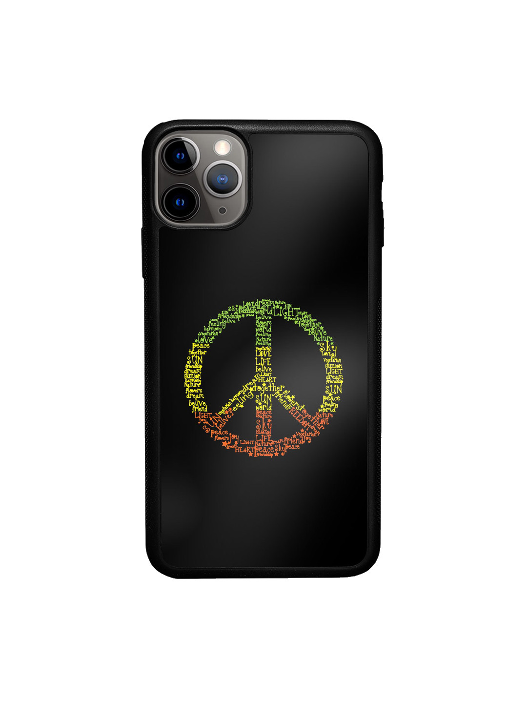 macmerise Symbol Of Peace Printed iPhone 11 Pro Max Bumper Case Cover