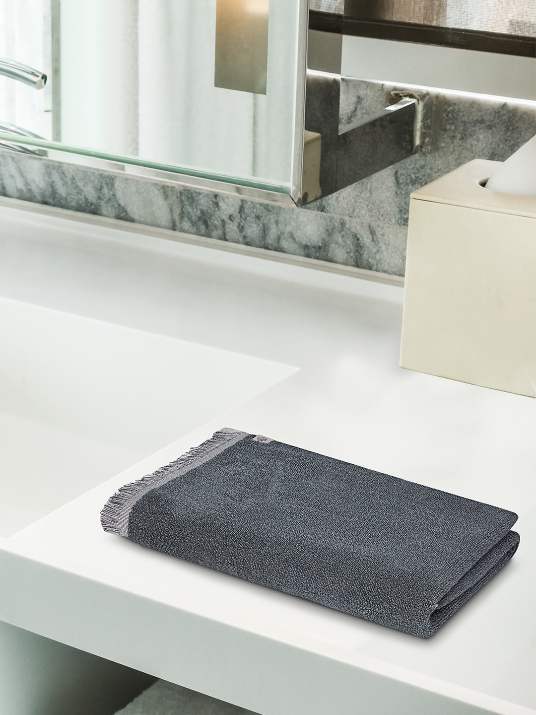 Himeya Darn IT Melange Beige 500GSM Pure Cotton Bath Towel