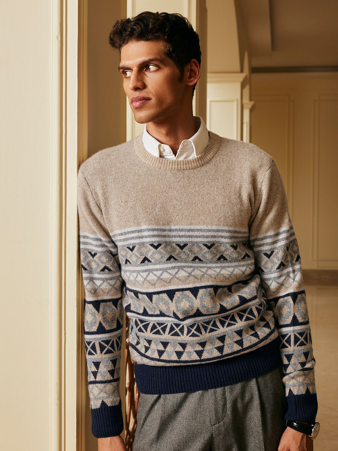 Andamen Men Full Sleeve Wollen Pullover