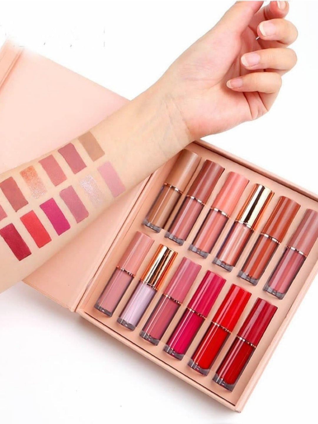 FEELHIGH Set of 12 Handaiyan Velvet Matte Liquid Lipsticks -1-2-3-4-5-6-7-8-9-10-11-12