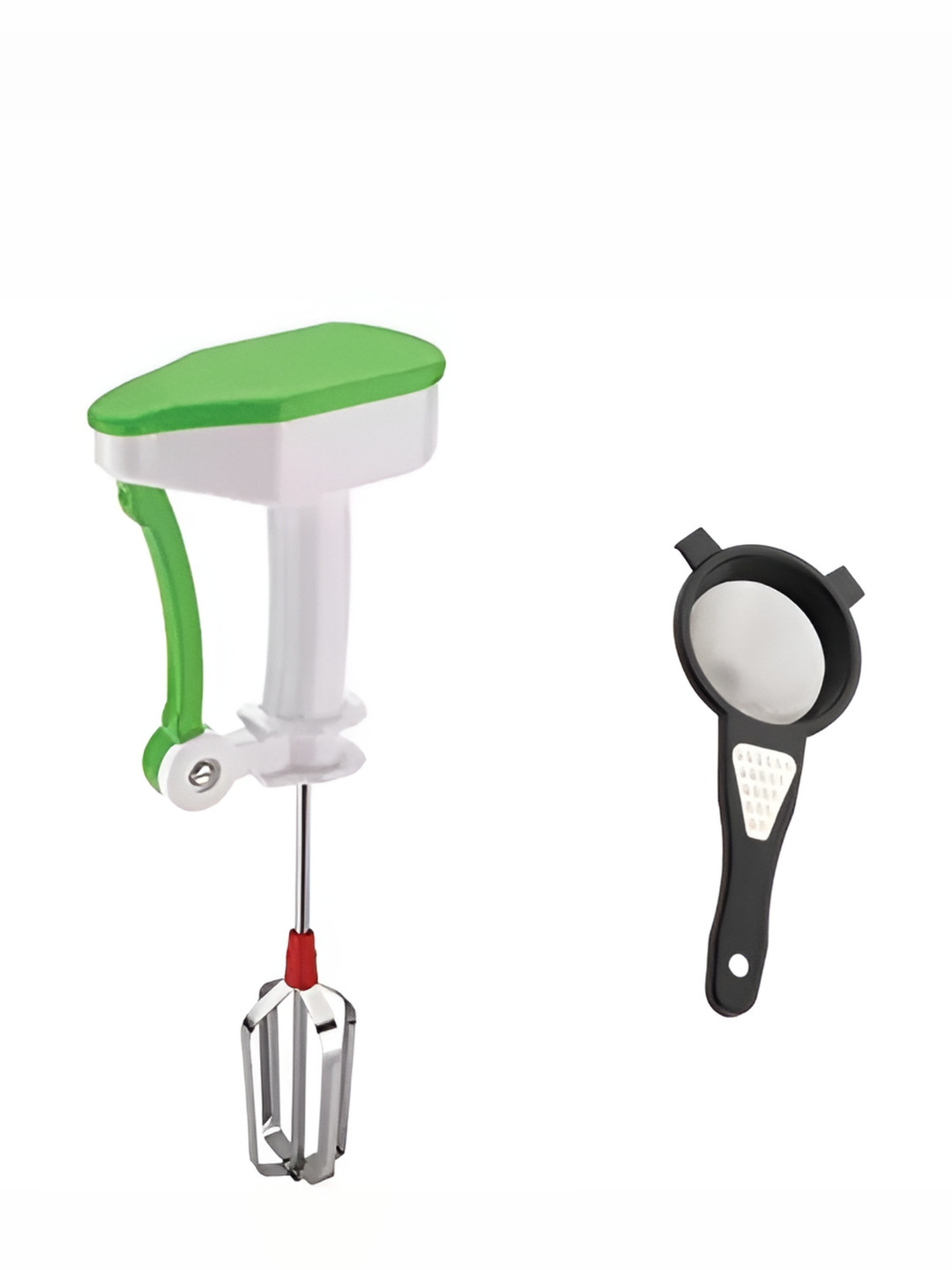 OMORTEX 2 Pcs Stainless Steel Blender With 2 in 1 Tea Strainer/Grater