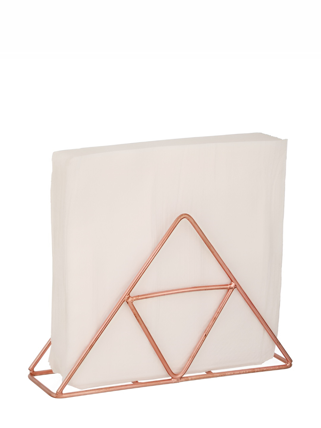 Homspurts Rose Gold Metal Tissue Holder