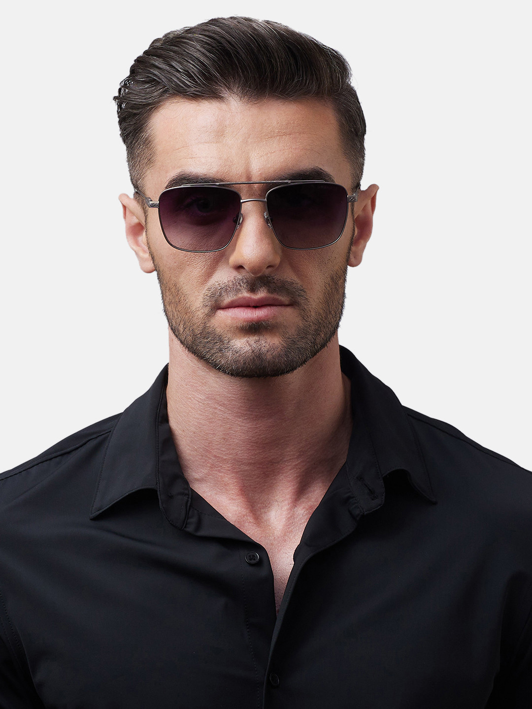 Shisen Fox KAEN MATTE SILVER Unisex Sunglass 57