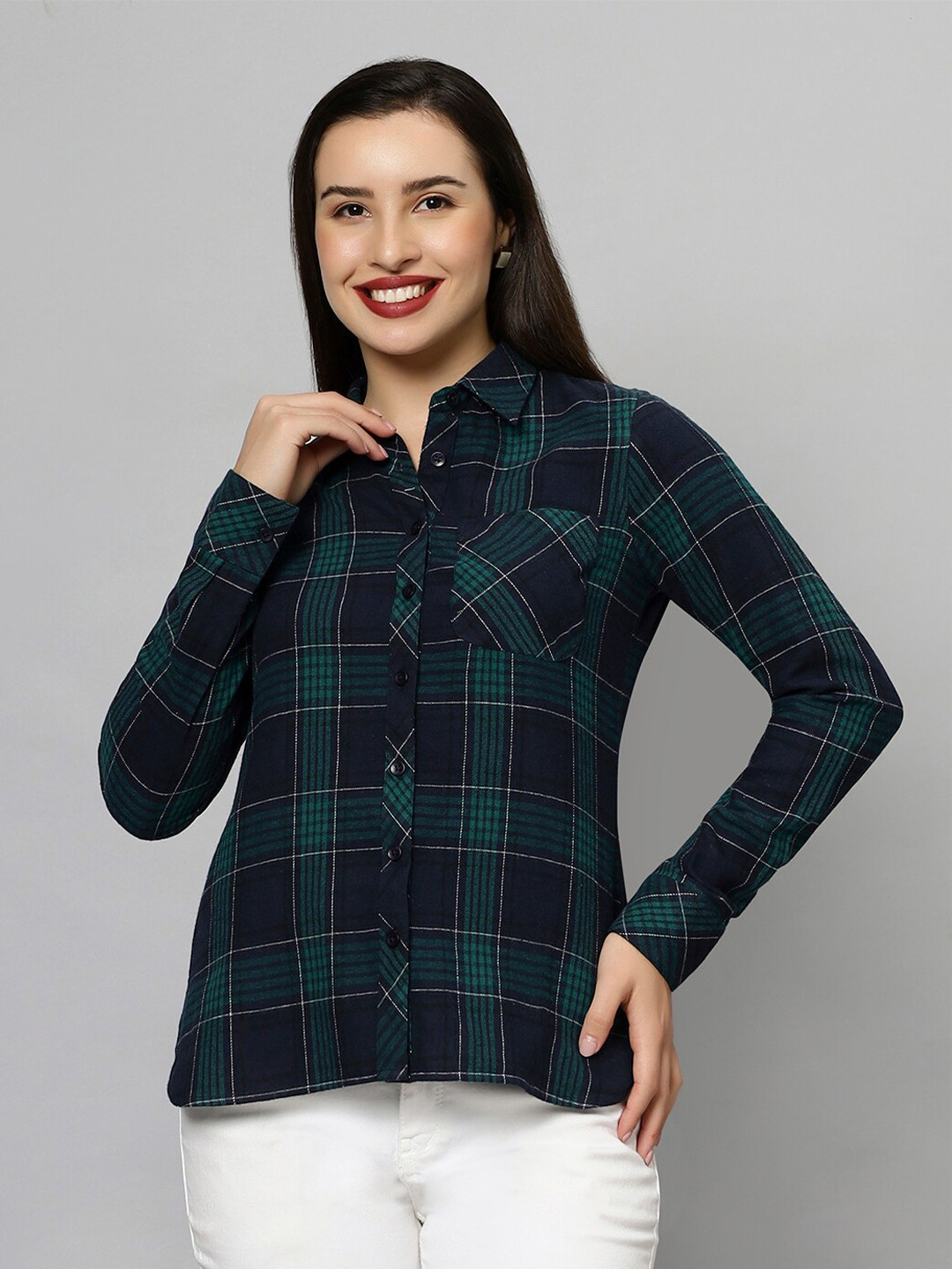 Chemistry Original Tartan Checks Pure Cotton Shirt