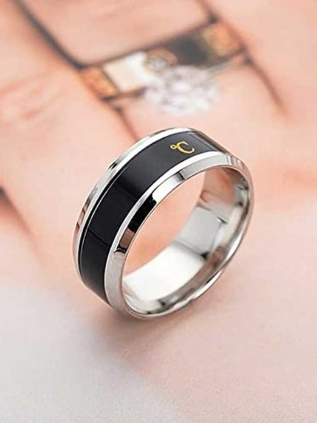 VIEN Silver-Plated Temperature Finger Ring