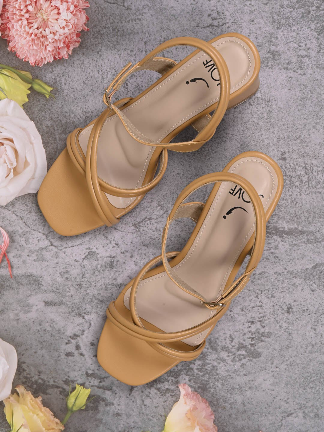 Jove Strappy Open Toe Block Heels