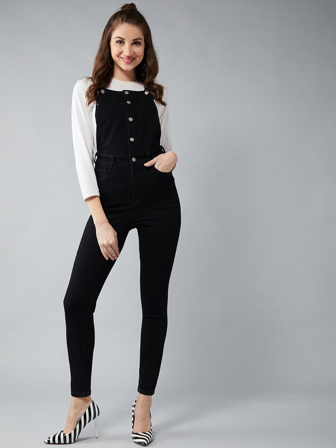 BAESD Skinny-fit Denim Dungaree