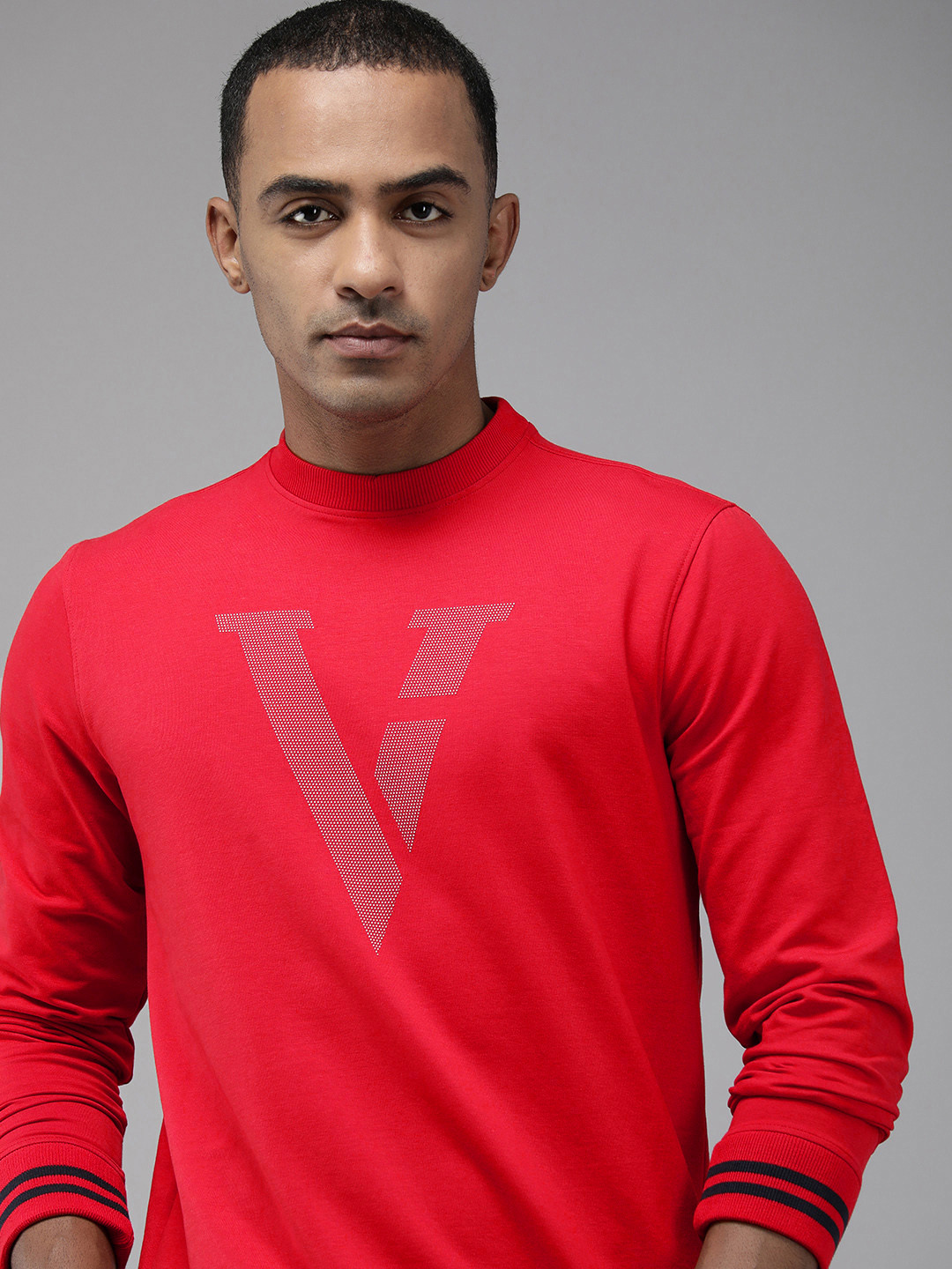 Van Heusen Men Printed Sweatshirt