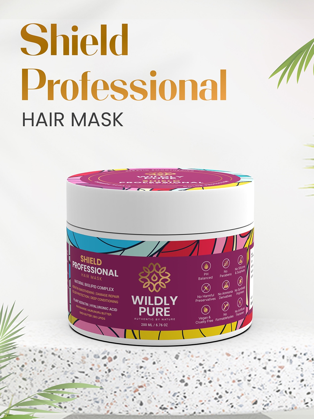 Wildly Pure Shield Keratin Hair Mask 200ml