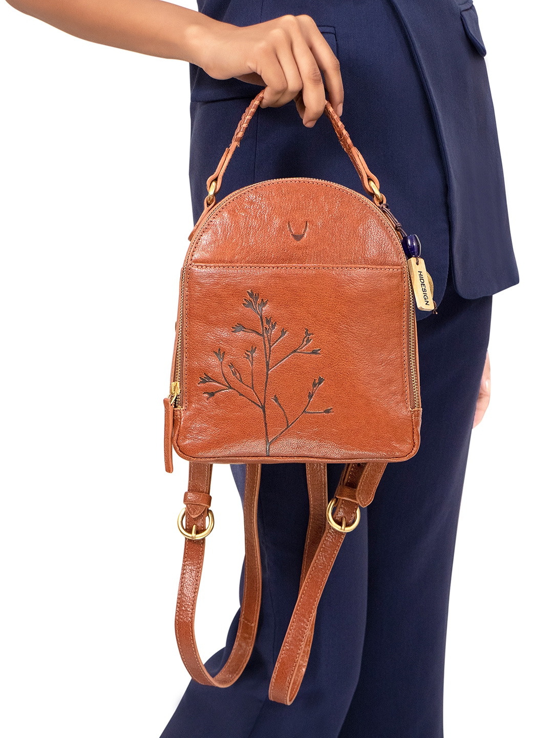 Buy Hidesign Textured Leather Backpack Backpacks for Women 26000392 Myntra