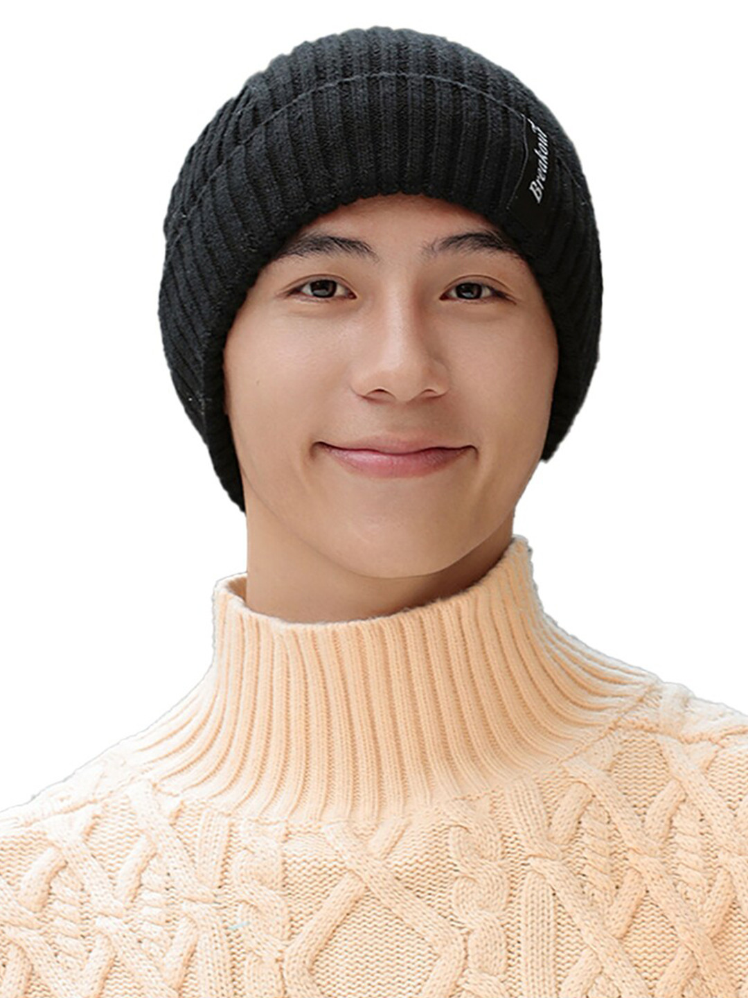 YOUSTYLO Unisex Ribbed Woollen Beanie